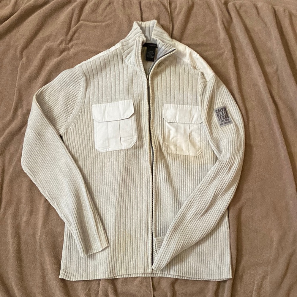 Calvin Klein XL cardigan sweater, great condition no wear or stains